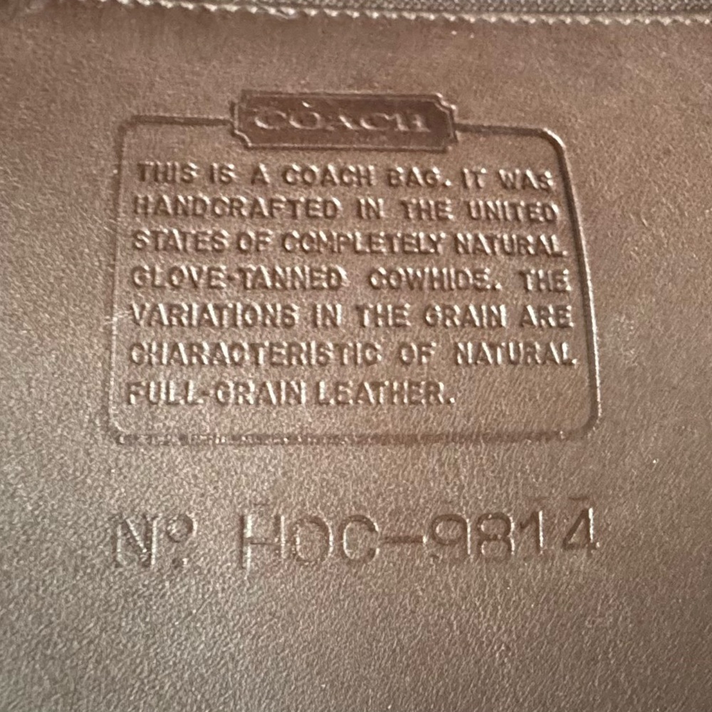 Coach Dark Brown Leather Crossbody Bag - Picture 8 of 15
